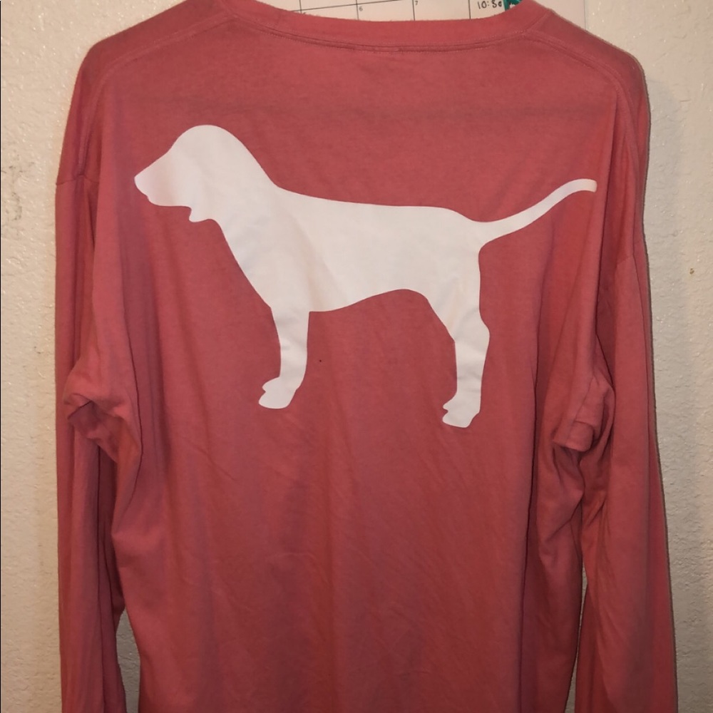 Long sleeve pink shirt, worn a few times.